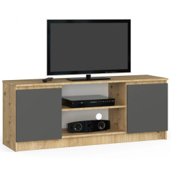 Tumba pentru TV Akord K140 2D1P (Artisan Oak/Graphite Gray) Thumb