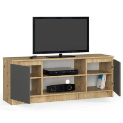Tumba pentru TV Akord K140 2D1P (Artisan Oak/Graphite Gray) Thumb