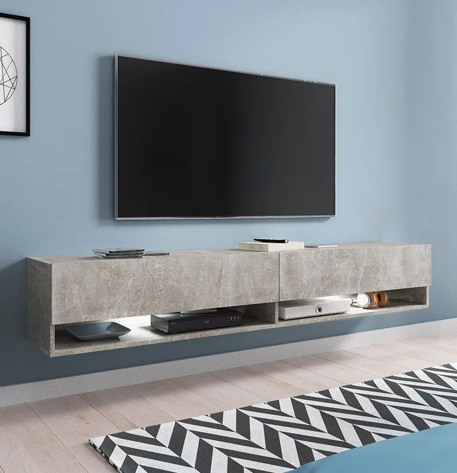 Тумба РТВ Bratex Lowboard A 180 (Concrete)