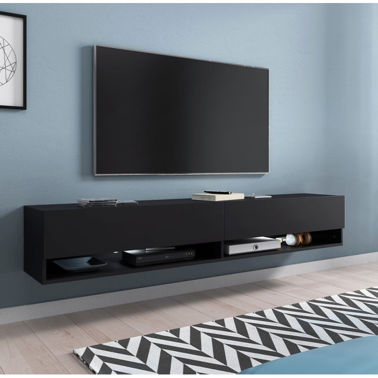 Tumba pentru TV Bratex Lowboard A 180 (Black Graphite)