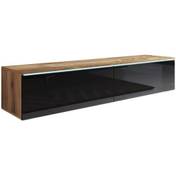 Тумба РТВ Bratex Lowboard D 140 (Wotan Oak/Black Gloss) Thumb