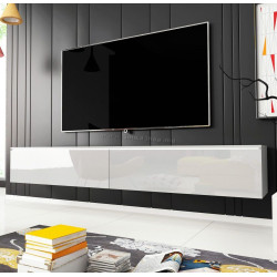 Тумба РТВ Bratex Lowboard D 180 (White/White Gloss)