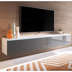 Тумба РТВ Bratex Lowboard D 180 (White/Gray Gloss) Thumb