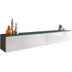 Тумба РТВ Bratex Lowboard D 180 (Matera/White Gloss) Thumb