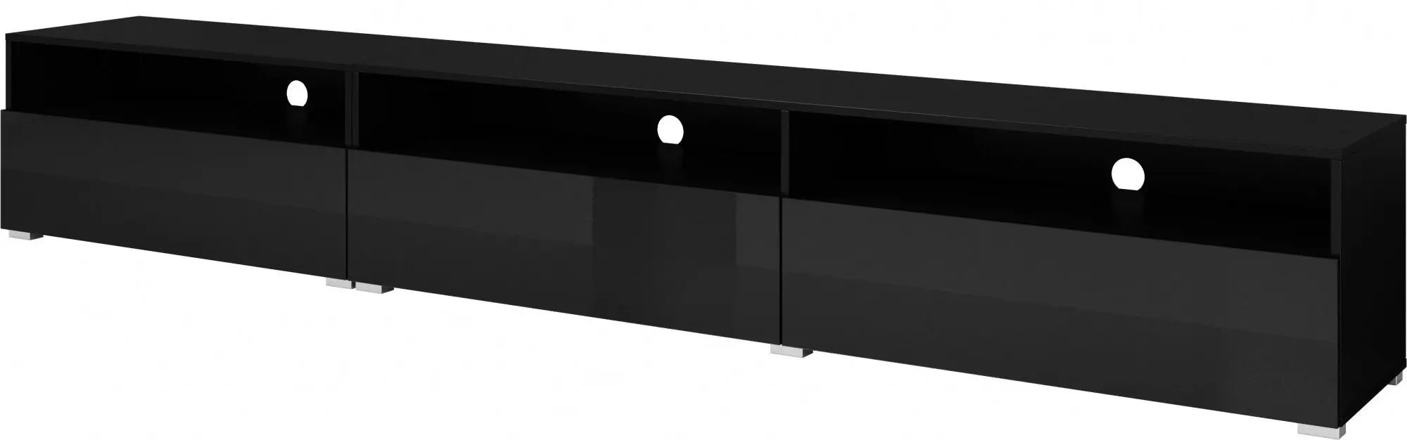 Tumba pentru TV Helvetia Athens №40 3KL (Black Matt/Black Gloss)