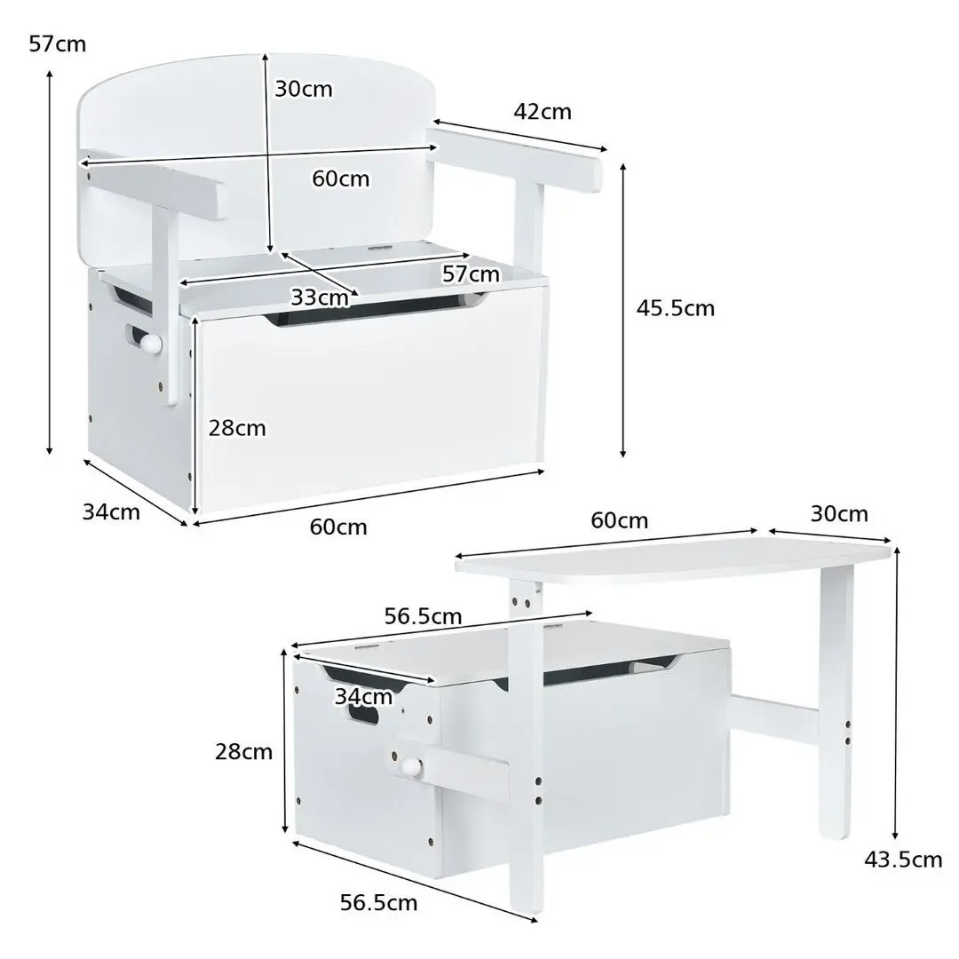 Banca-transformer 3in1 Costway HY10253WH (White)