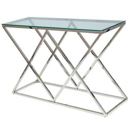 Masa auxiliara Signal Zegna C (Transparent/Silver) Thumb