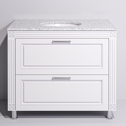 Set dulap cu lavoar Supraten Napoleon 100 + GR 100 (White/Silver) Thumb