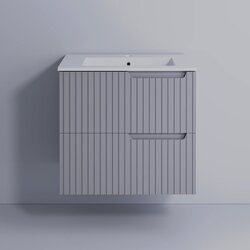 Set dulap cu lavoar Supraten Bordo 75 + 75E (Grey) Thumb