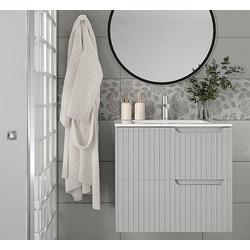 Set dulap cu lavoar Supraten Bordo 75 + 75E (Grey)