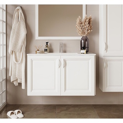 Set dulap cu lavoar Supraten Anjou 100 + 1100 (White)