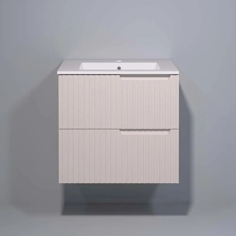 Set dulap cu lavoar Supraten Bordo 75 + 75E (Cream)