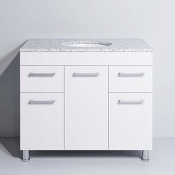 Set dulap cu lavoar Supraten Nantes 100 + GR 100 (White) Thumb