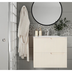 Set dulap cu lavoar Supraten Bordo 60 + 60E (Cream)