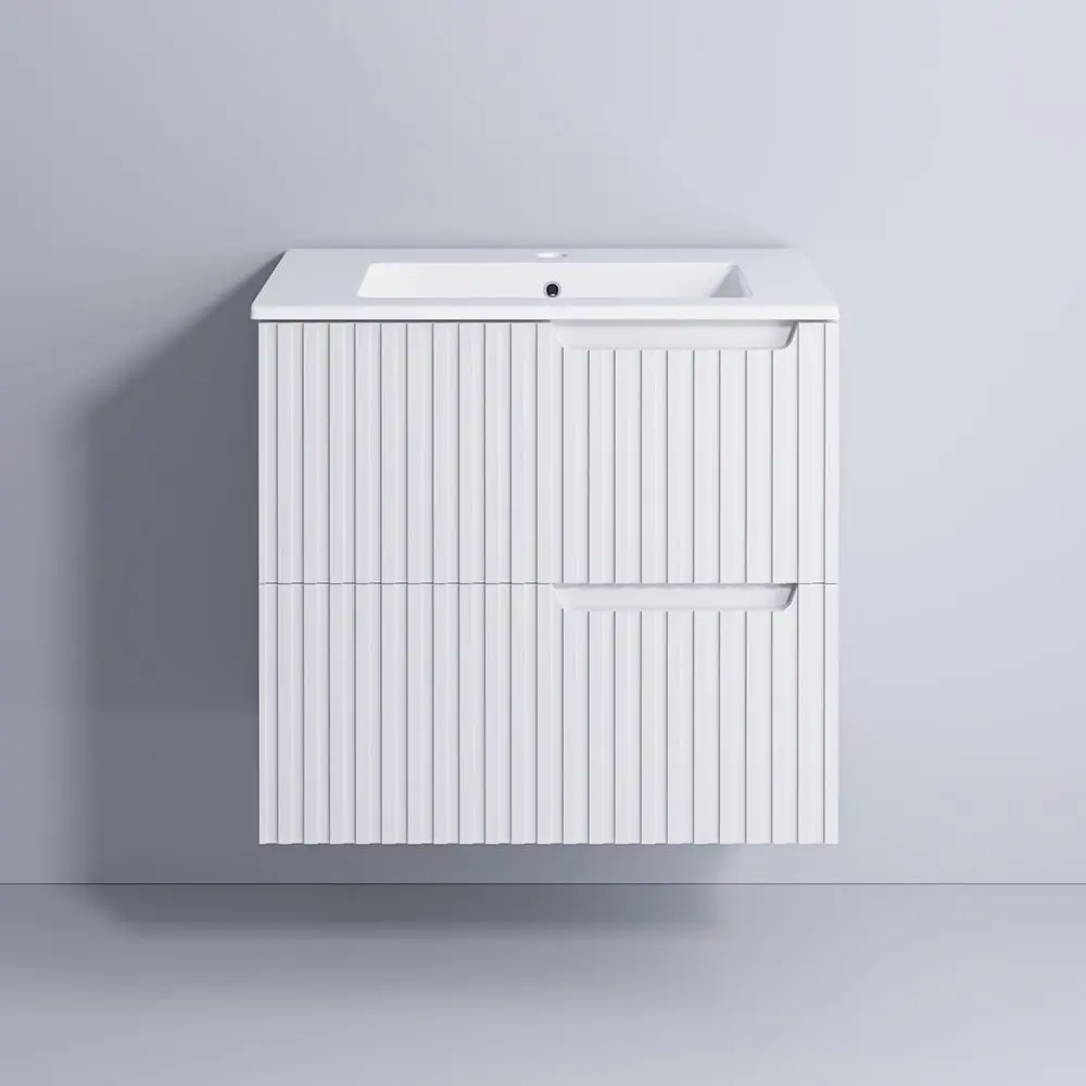 Набор тумбы с раковиной Supraten Bordo 60 + 60E (White)