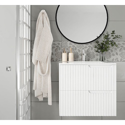 Set dulap cu lavoar Supraten Bordo Bordo 60 + 60E (White)