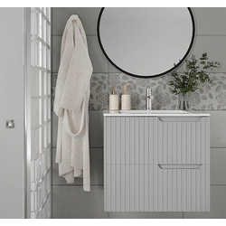 Set dulap cu lavoar Supraten Bordo 90 + 90E (Grey)