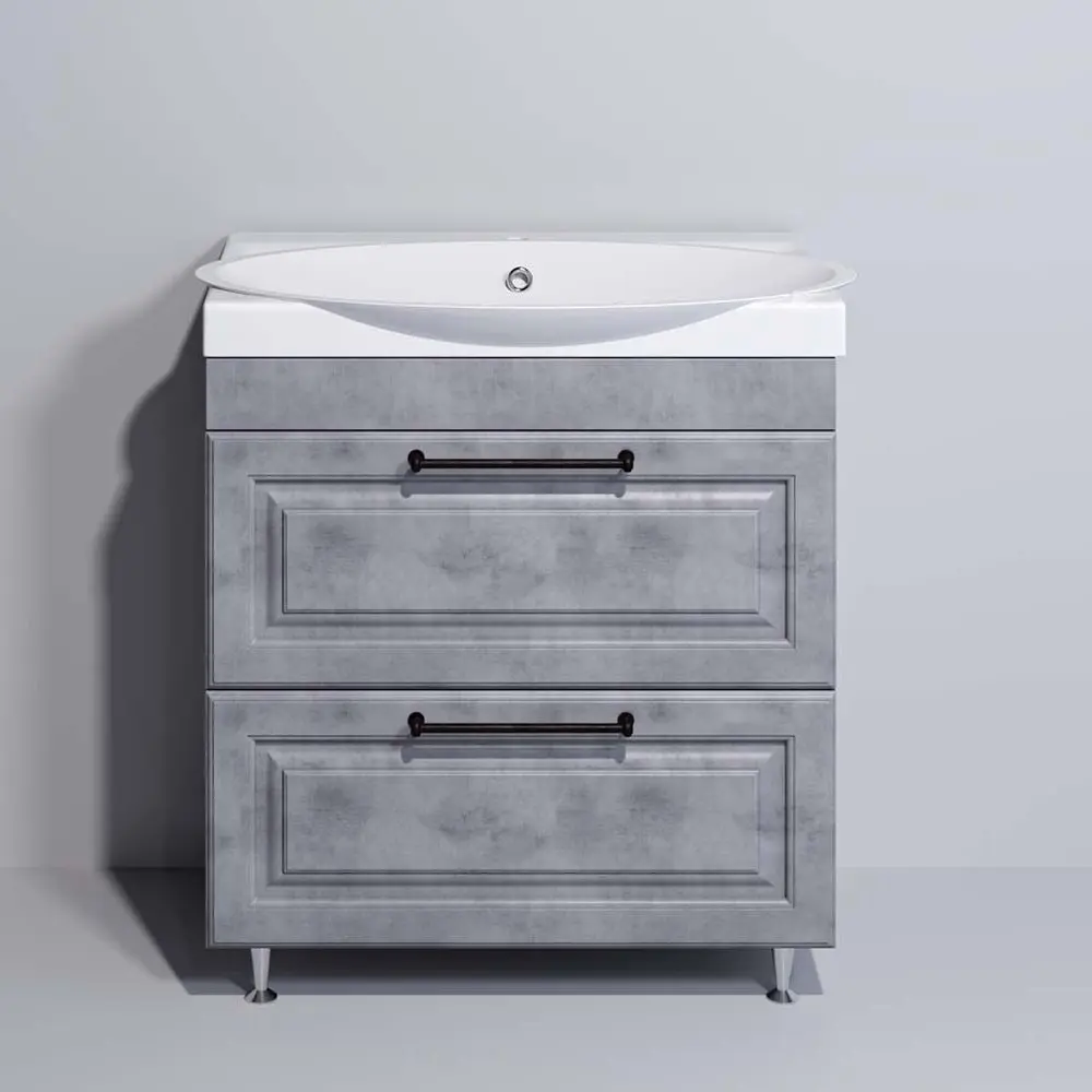 Set dulap cu lavoar Supraten Santi 70 (Grey)