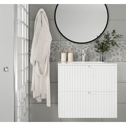 Set dulap cu lavoar Supraten Bordo 90 + 90E (White)