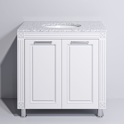 Set dulap cu lavoar Supraten Napoleon 85 + GR 85 (White/Silver) Thumb