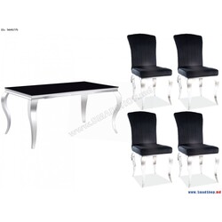 Обеденный набор Signal Prince 150 Black/Chrome + Prince Velvet Chrome/Black Thumb