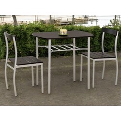 Set masa scaune Halmar Lance 1+2 (Wenge/Gray)