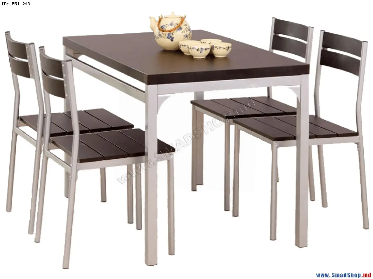 Обеденный набор Halmar Malcolm 1+4 (Wenge)