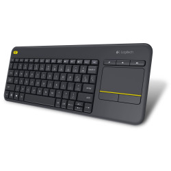 Tastatura fara fir Logitech Wireless Touch Keyboard K400 Plus USB Black (920-007147)