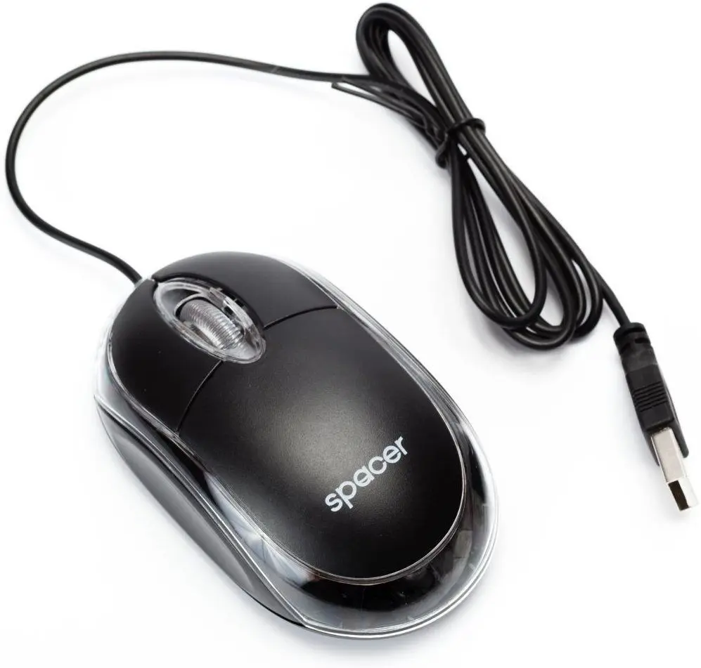 Mouse Optic Spacer USB Black (SPMO-080)