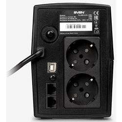 Источник бесперебойного питания Sven Pro 650 Line Interactive (Black) Thumb
