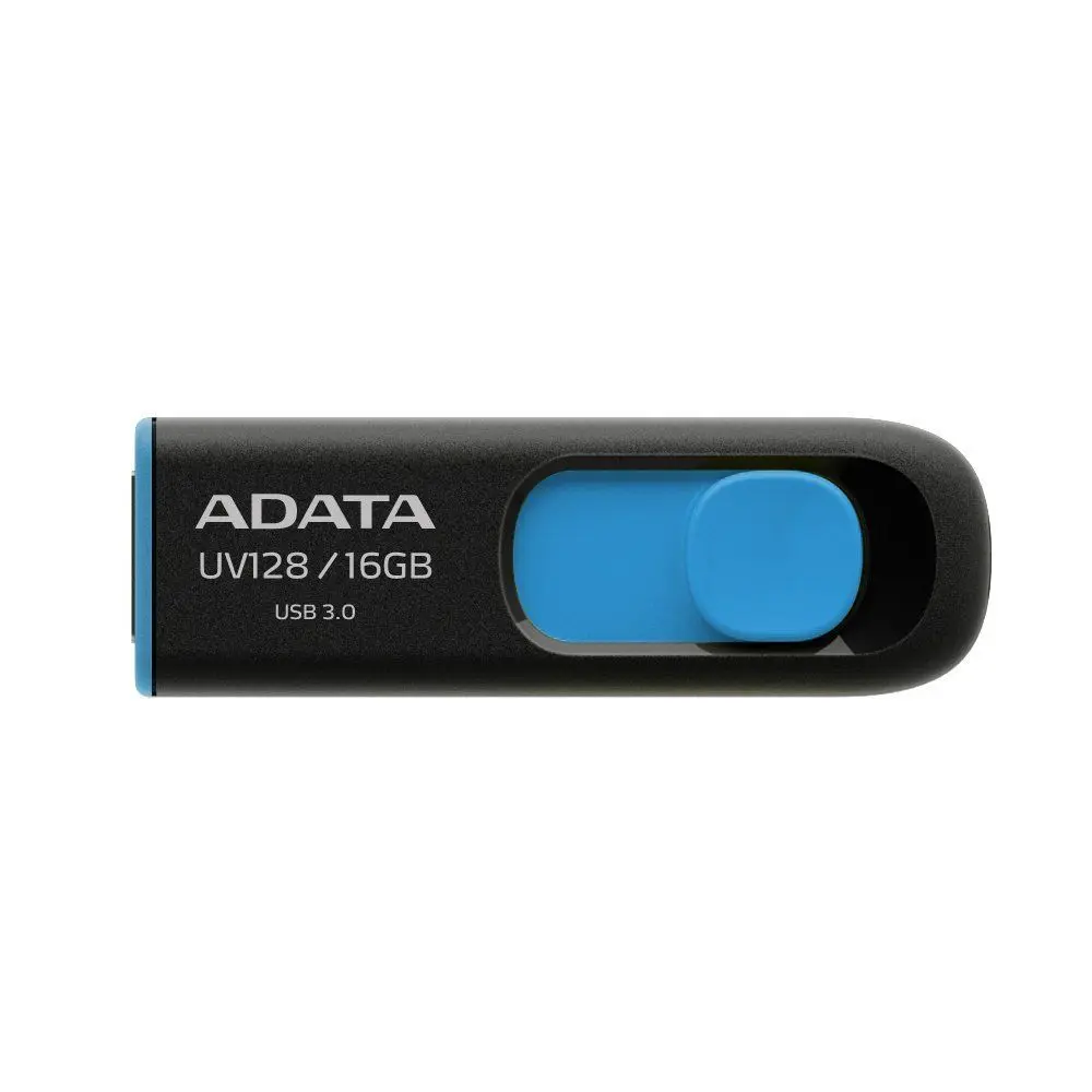 USB flash drive ADATA DashDrive UV128 3.0 16Gb Black/Blue (AUV128-16G-RBE)