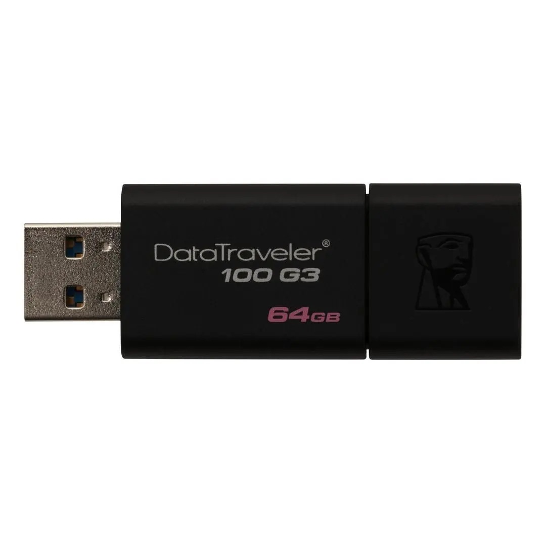 USB flash drive Kingston DataTraveler 100 G3 3.0 64Gb Black (DT100G3/64GB)