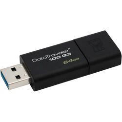 USB flash drive Kingston DataTraveler 100 G3 3.0 64Gb Black (DT100G3/64GB) Thumb