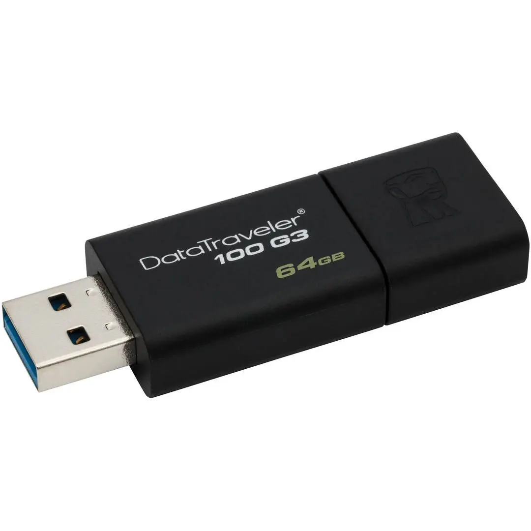 USB flash drive Kingston DataTraveler 100 G3 3.0 64Gb Black (DT100G3/64GB) - 3