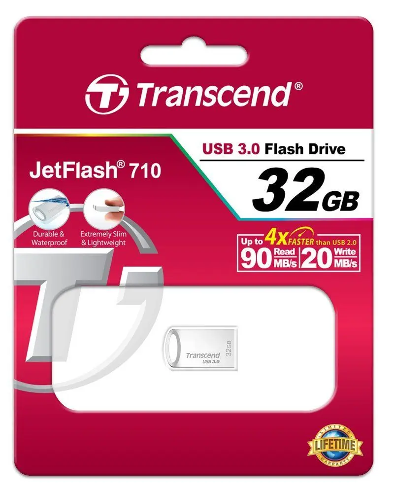 USB flash drive Transcend JetFlash 710 3.0 32Gb Silver (TS32GJF710S)