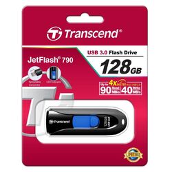 USB flash накопитель Transcend JetFlash 790 3.0 128Gb Black (TS128GJF790K) Thumb