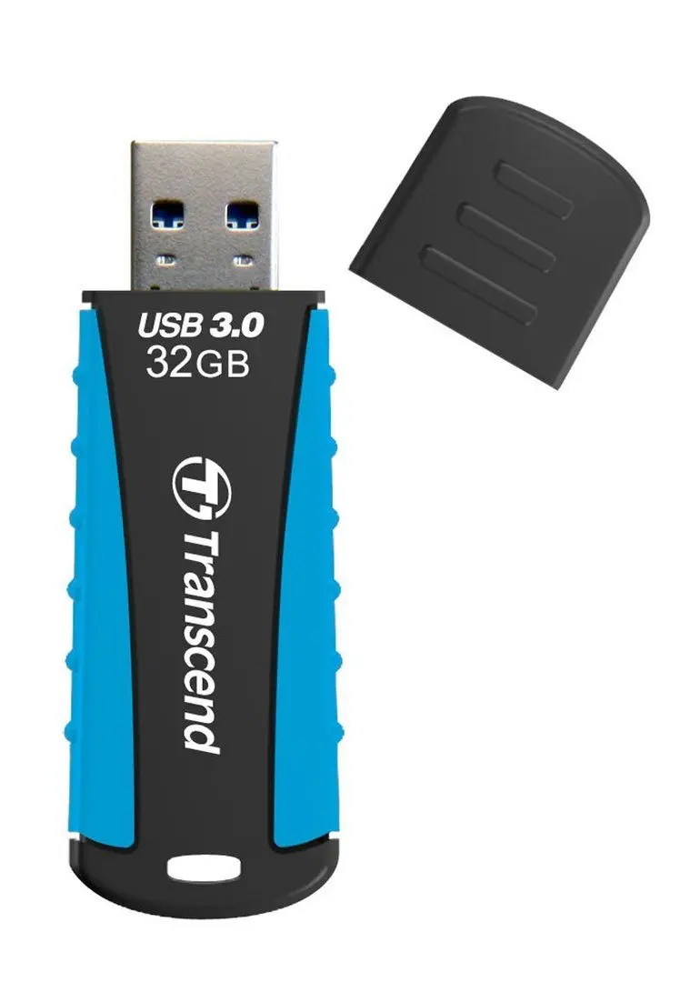 USB flash накопитель Transcend JetFlash 810 3.0 32Gb Black/Blue (TS32GJF810)