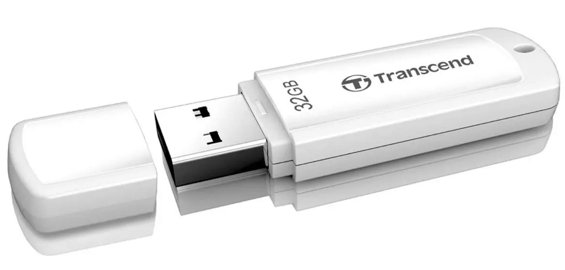 USB flash накопитель Transcend JetFlash 370 2.0 32Gb White (TS32GJF370)