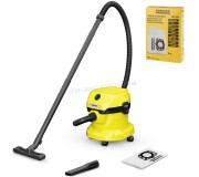 Aspirator Karcher WD 2 Plus V-12/4/18 1.628-000.01 (Yellow/Black)