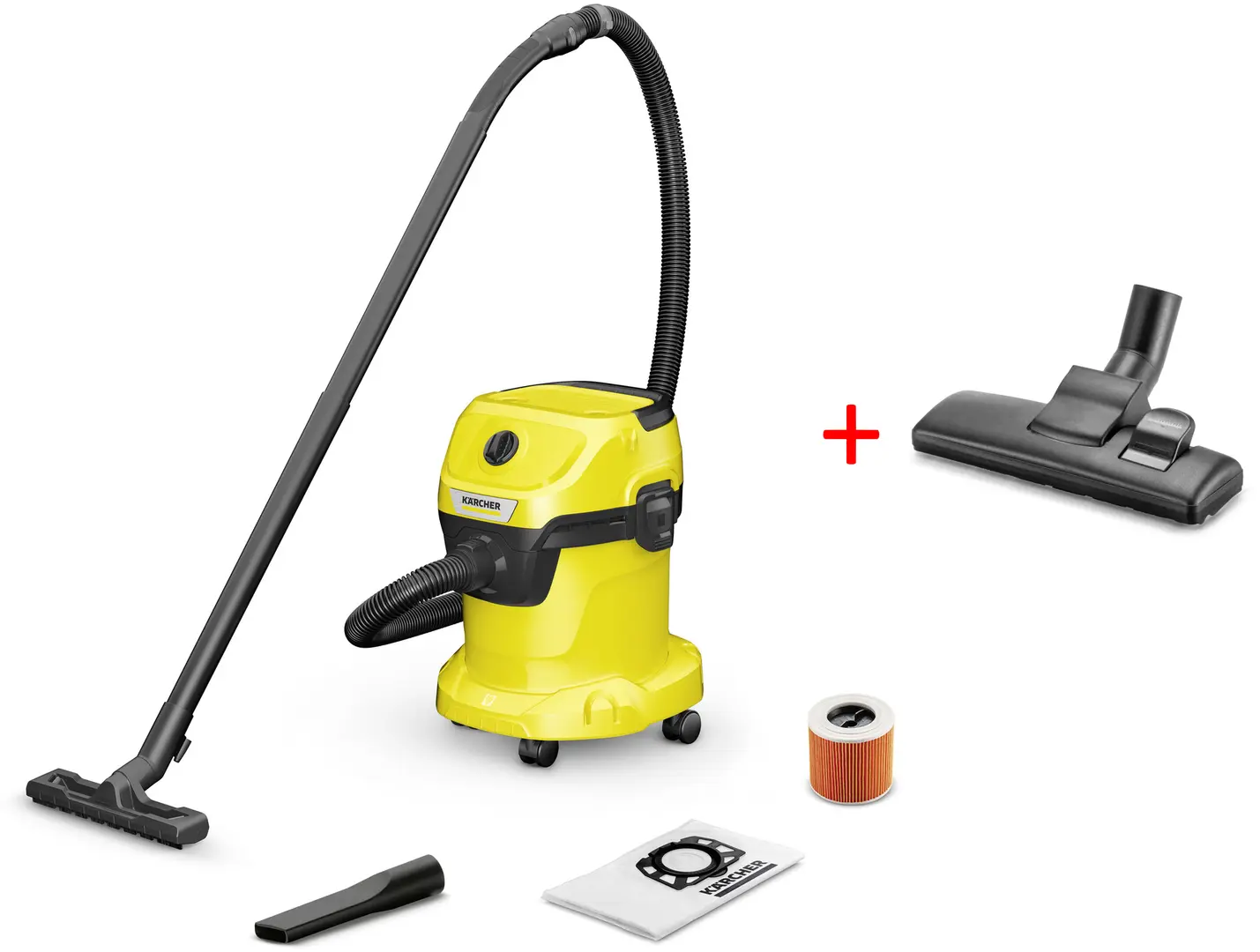 Пылесос Karcher WD 3 V-15/6/20 1.628-122.0 Set (Yellow)