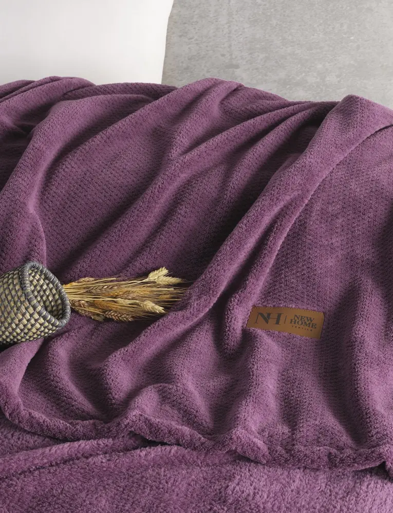 Покрывало New Home Battaniye 200x220 (Purple)