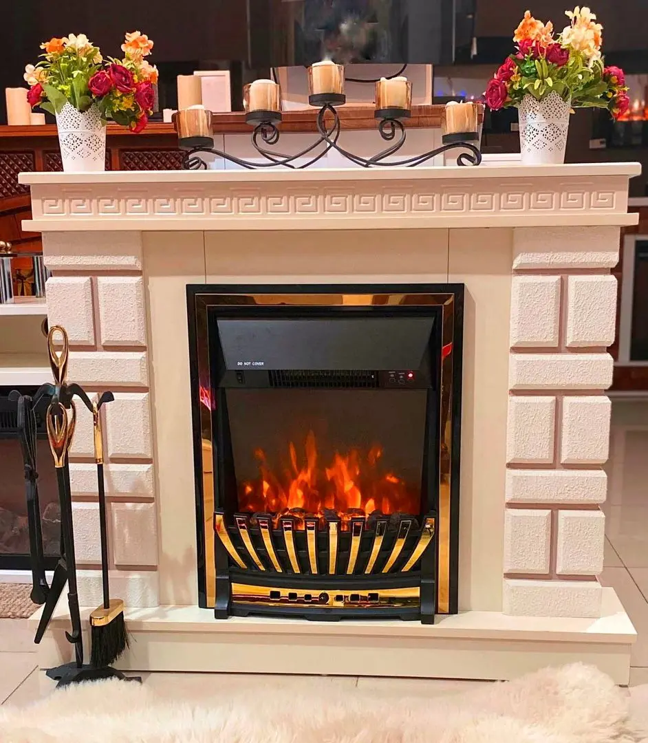 Каминокомплект Nazarii mini с очагом Meridian (Jasmine)