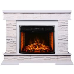 Каминокомплект Stone с очагом Ararat (White) Thumb