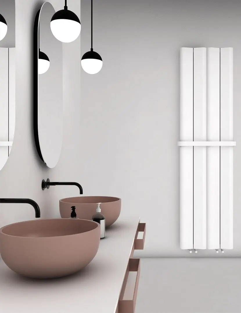 Radiator aluminiu Carisa Curvy Bath CUR 0495180004 1800x495 (White) - 2