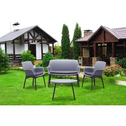Set mobilier de gradina Bica Luxor Lounge (Gray/Graphite)
