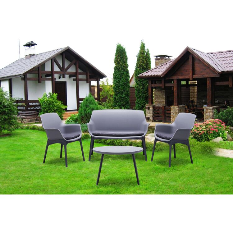 Set mobilier de gradina Bica Luxor Lounge (Gray/Graphite)