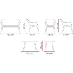 Комплект садовой мебели Bica Luxor Lounge (Gray/Graphite) Thumb