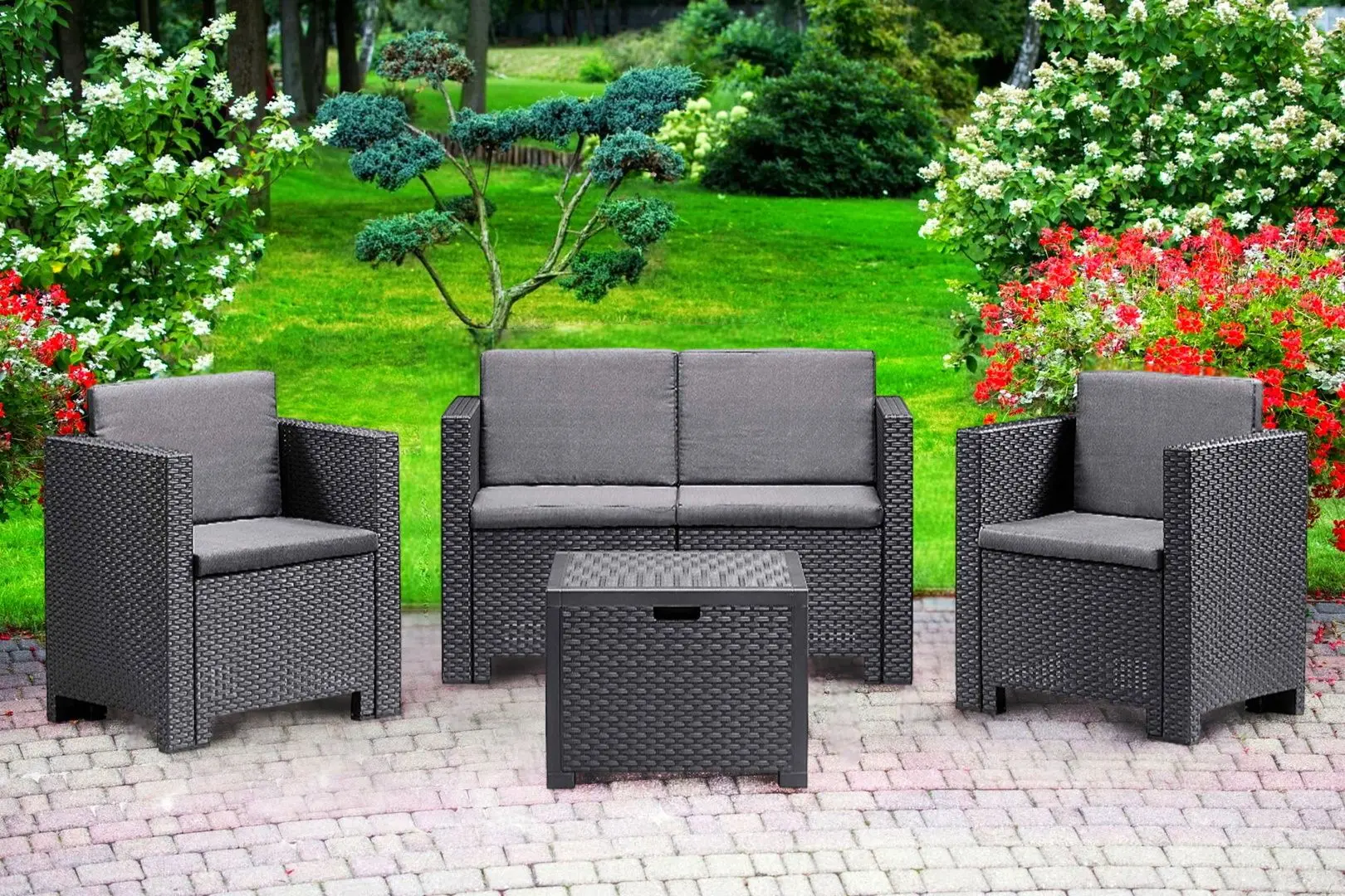 Set mobilier de gradina Bica Colorado 2 (Graphite)