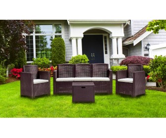 Set mobilier de gradina Bica Alabama 3 (Brown)