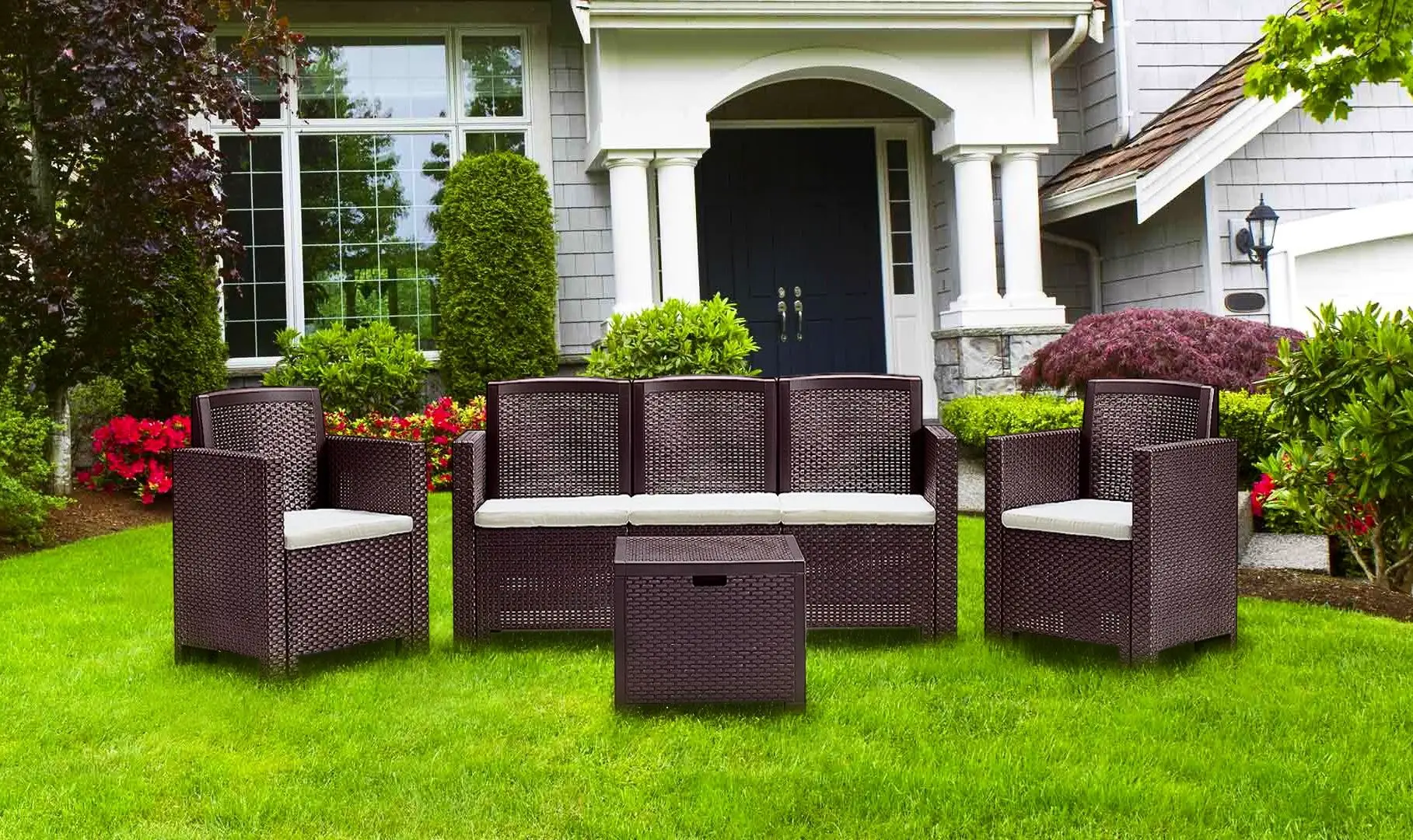 Set mobilier de gradina Bica Alabama 3 (Brown)